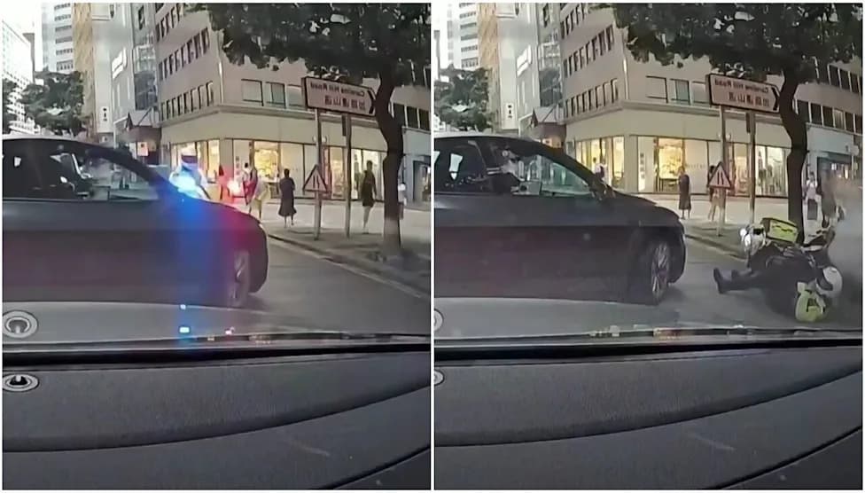 Dashcam iz Causeway Baya: Policijski motor sudario se sa Teslom — policajac hospitalizovan