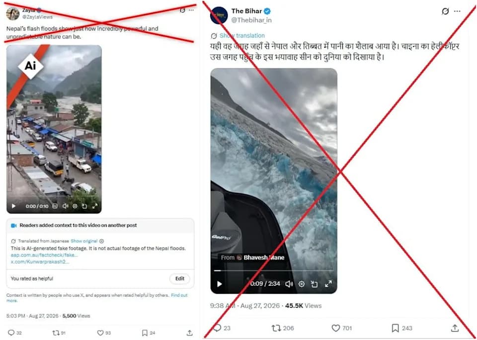 Kako Kina i Nepal Kontrolišu Informacije Posle Razorne Poplave: Cenzura, Demanti i Nestali Snimci