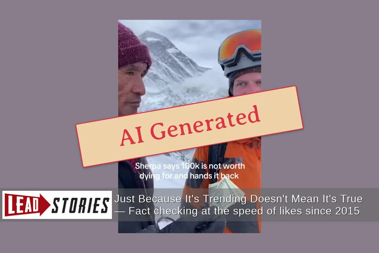 Lažni Everesti na TikToku: AI-generisani stereotipi šerpa, bogatih direktora i „sestra na 300 m“ nisu autentični