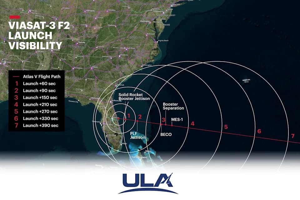 Atlas V poleti 5. novembra — lansiranje može biti vidljivo iz West Palm Beacha, Mar‑a‑Laga i širom Floride