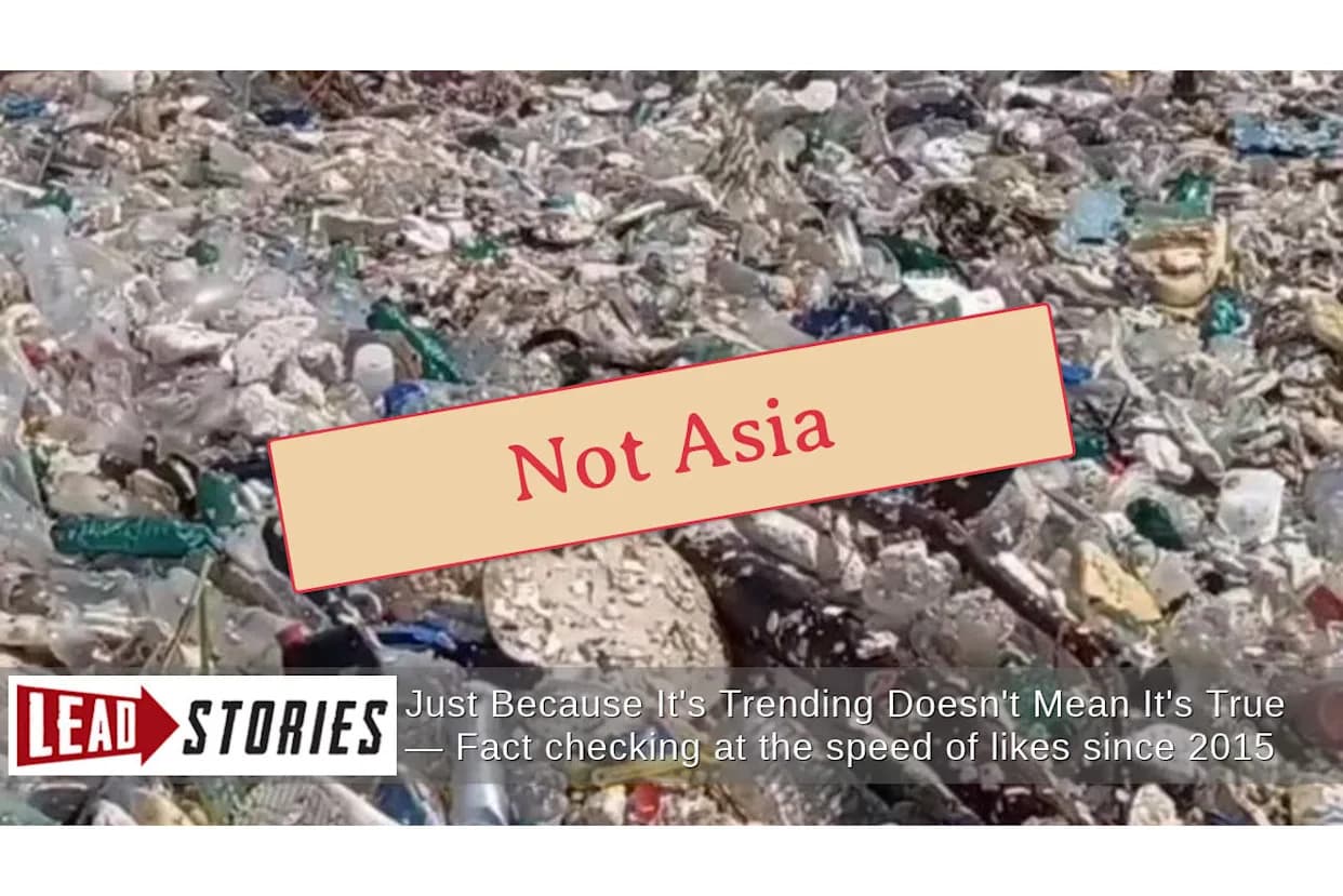 Provera činjenica: Video plastičnog otpada nije iz Azije — snimak je sa karipske obale Gvatemale