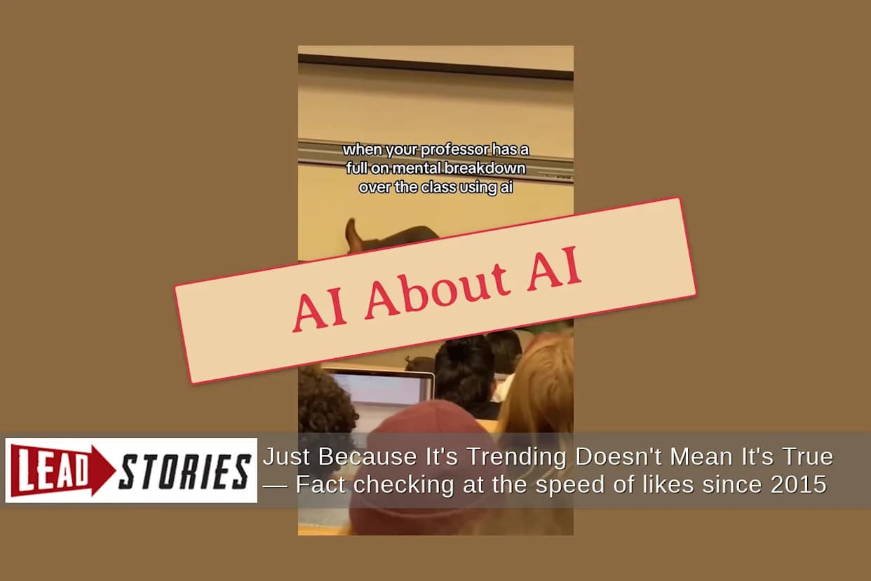 Lažan viralni klip: 'profesorka' besni zbog Turbo AI — analiza otkriva da je video generisan