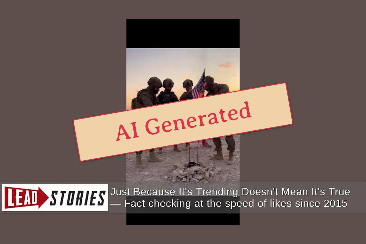 Lažan AI-video prikazuje izraelske vojnike kako pale američku zastavu — analiza i dokazi