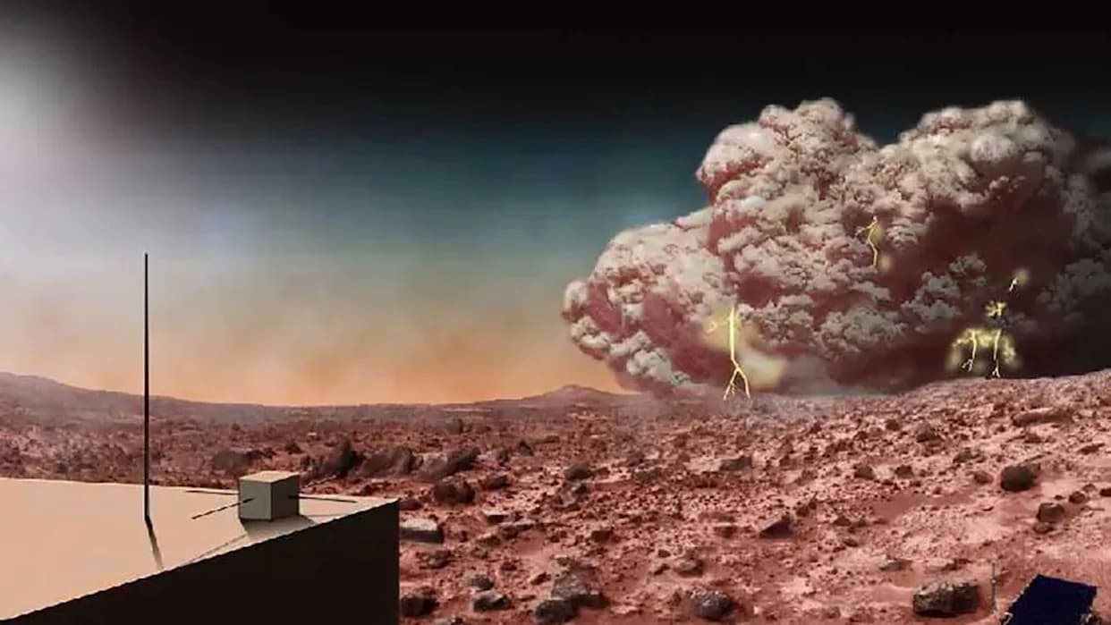 Prvo zabeleženo električno pražnjenje na Marsu — mogući razlog za manjak organskih materija i rizik za misije