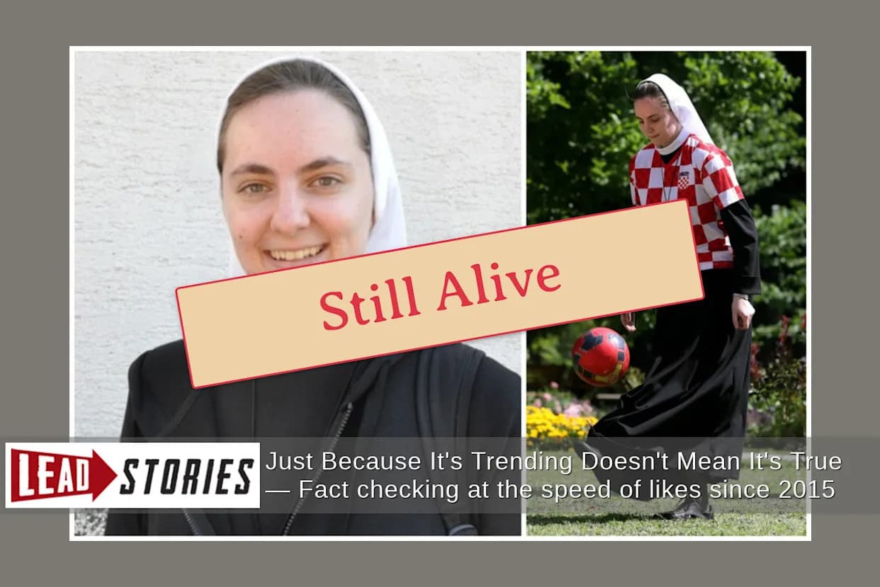 Provera činjenica: Katolička sestra u Hrvatskoj NIJE ubijena — policija utvrdila da je povredu nanela sama, vodi se istraga zbog lažne prijave