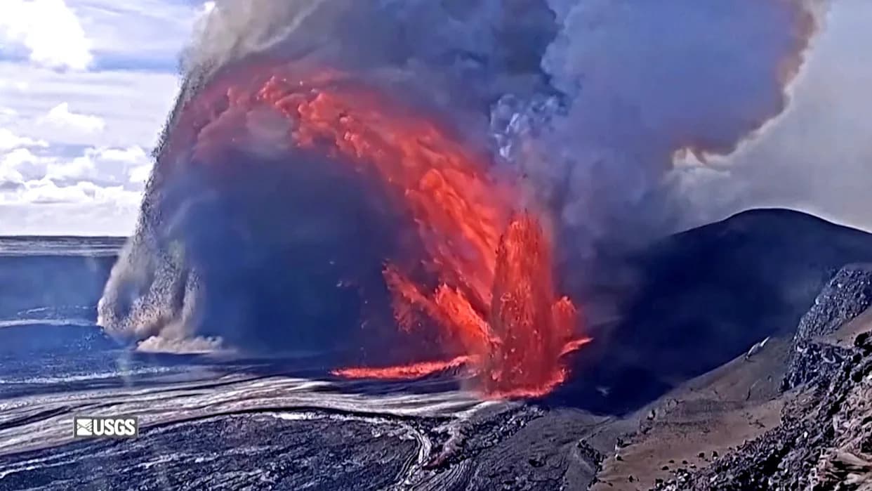 Impresivni gejziri lave na Kīlauea uništili USGS kameru — lava do 1.100 ft (≈335 m)