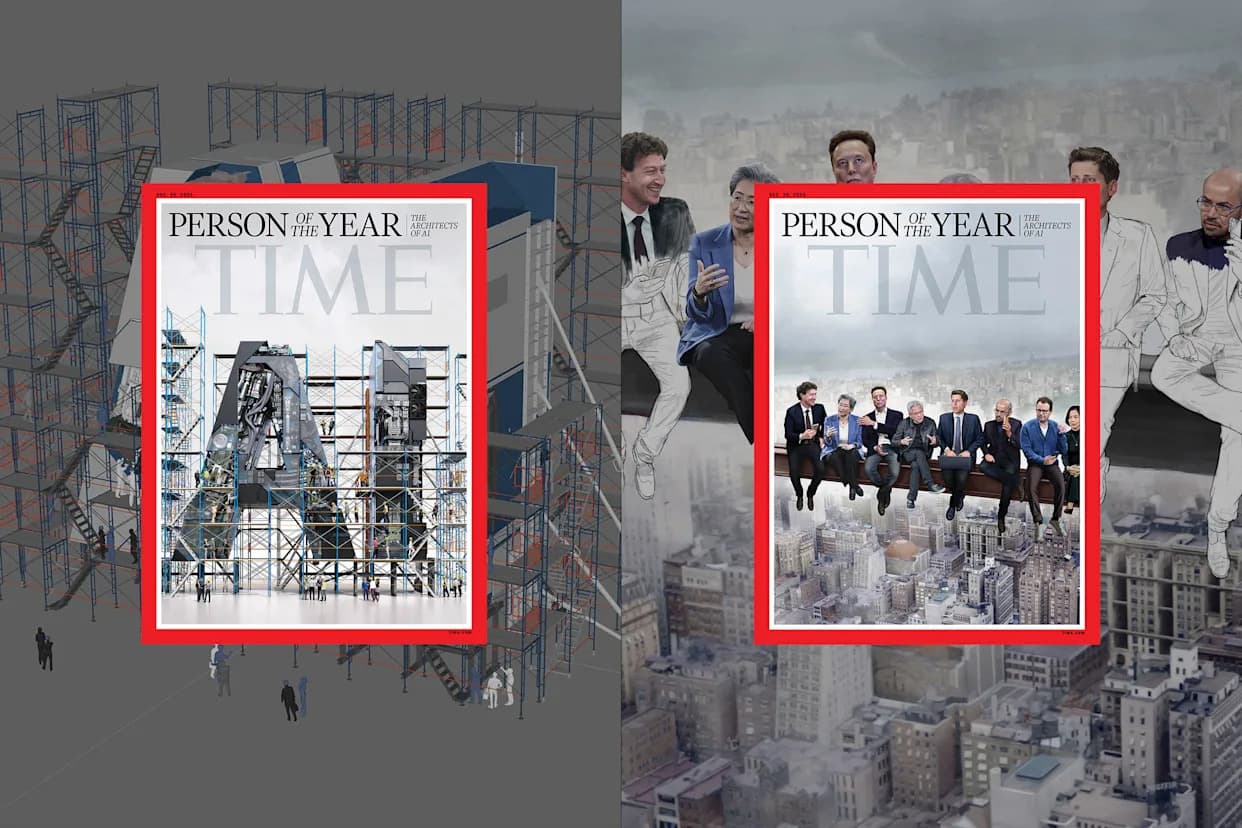 Priča iza naslovnica TIME‑a 2025: „Arhitekte veštačke inteligencije” — umetnost između čoveka i mašine