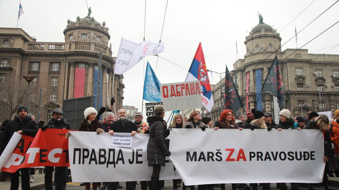 'Marš za pravosuđe' u Beogradu: Pravosudni Profesionalci I Sindikati Protive Se Izmenama Zakona