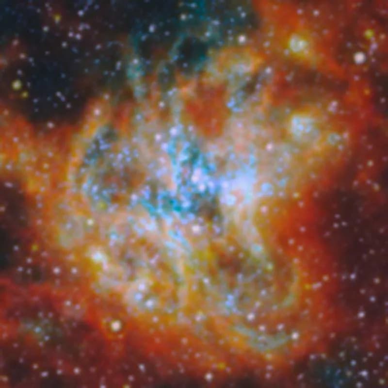 Hubble i JWST pokazuju: Masivniji zvezdani skupovi brže izranjaju iz natalnih oblaka