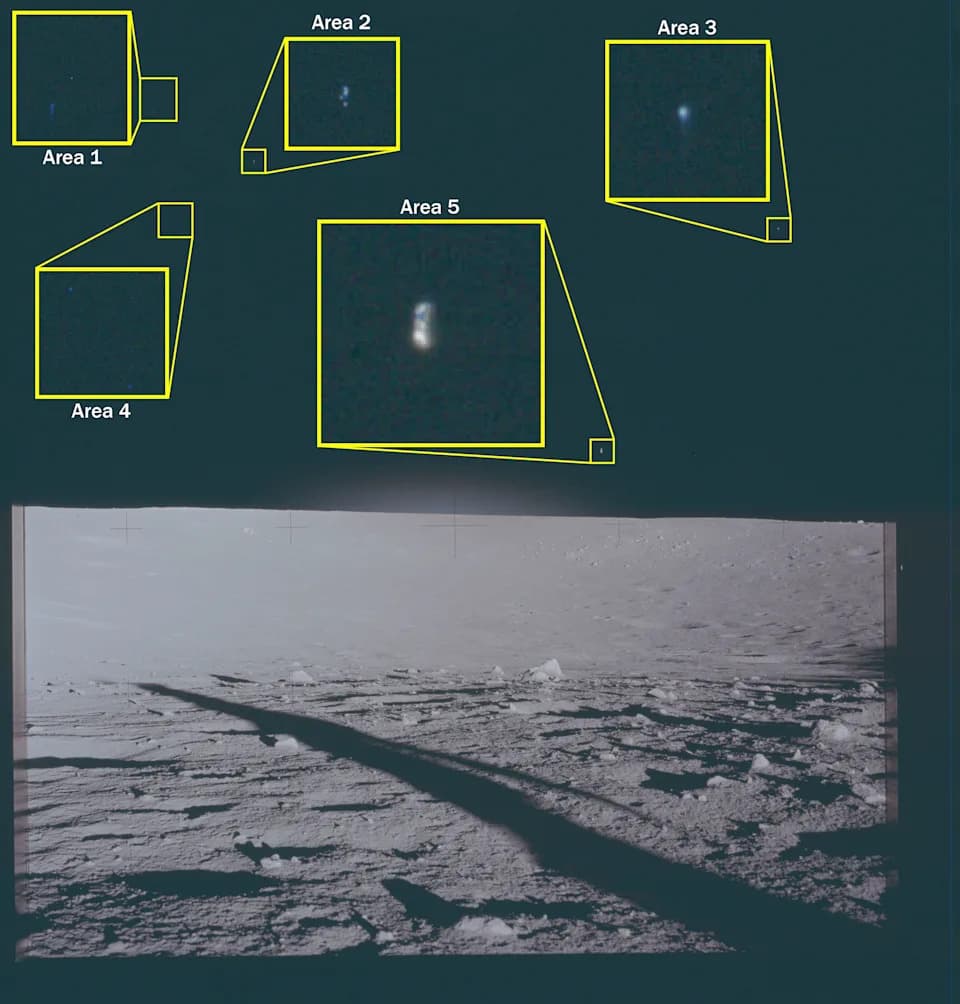 Deklasifikovane fotografije Apola 12 otkrivaju neobična svetla iznad lunarnog horizonta