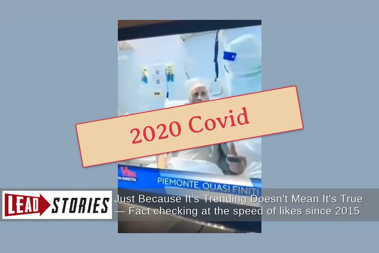 Provera činjenica: Video iz 2020. prikazuje lečenje COVID-19 u Italiji — nije hantavirus iz 2026.