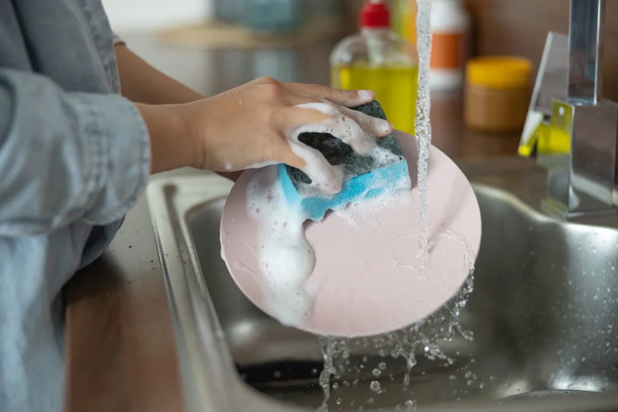 Vaša kuhinjska sunđerka možda oslobađa mikroplastiku — šta kaže nova studija Univerziteta u Bonu