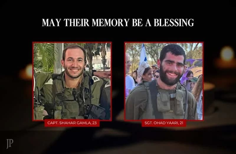 Kapetan Shahar Gamla i vodnik Ohad Yaari poginuli na jugu Libana, IDF potvrdio