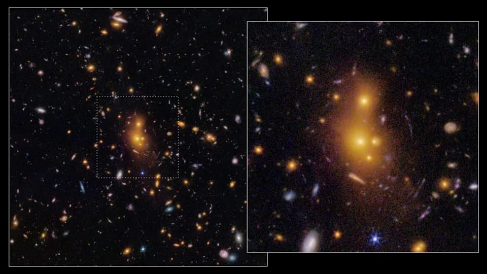 JWST Otkriva Najudaljenije Snažno Gravitaciono Sočivo: Galaktičko Jato XLSSC 122 Iz Perioda "Kosmičkog Podneva"