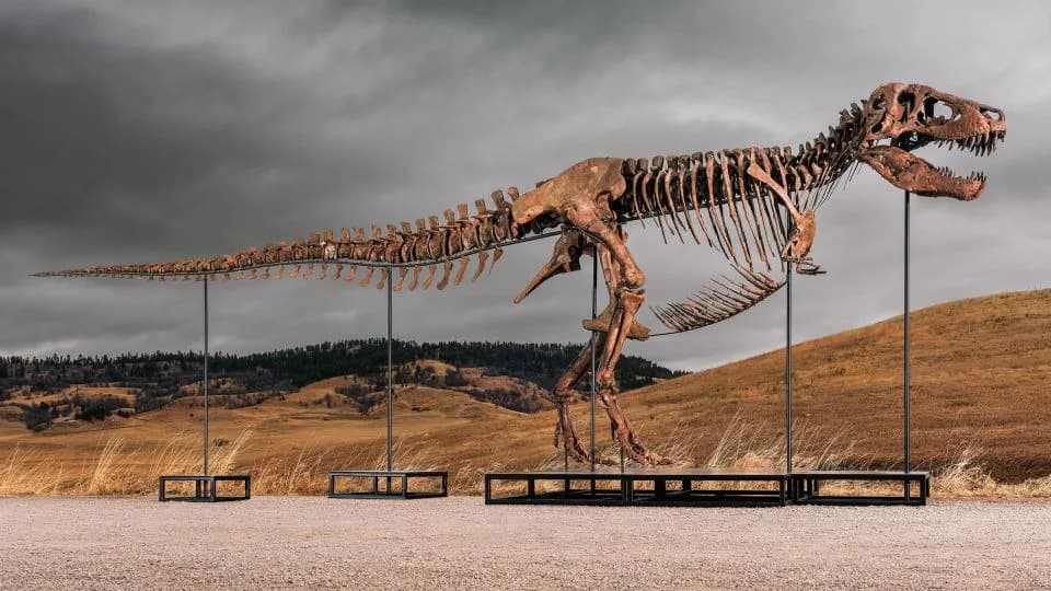 Pronađen T. rex „Gus“ iz Hell Creek‑a — jedan od najvećih, sada ide na aukciju i izaziva polemiku