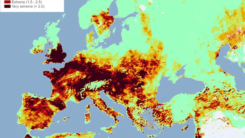 Upozorenje: JRC Mapa Predviđa Ekstreman Rizik Od Požara U Evropi 29. jul–2. avgust