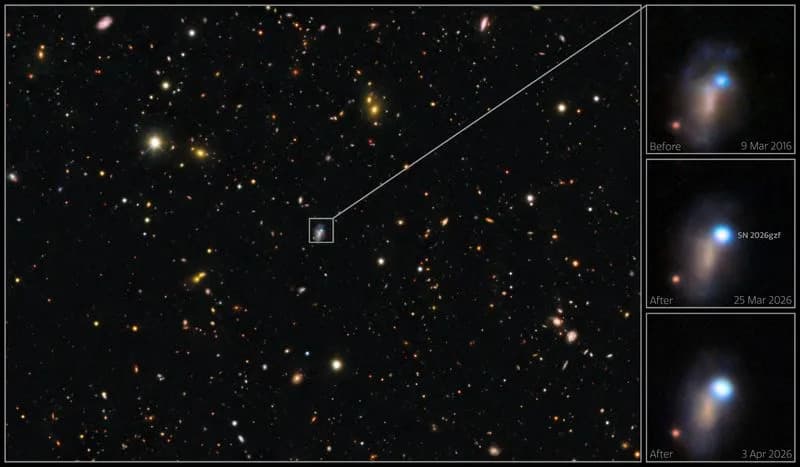 Retko posmatranje: Astronomi uhvatili „šok izbijanje“ i uvid u smrt masivne zvezde